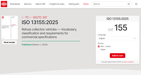 历史性突破 | Ebpay环境主导！首个由中国企业牵头编制的环卫装备ISO国际标准正式发布！